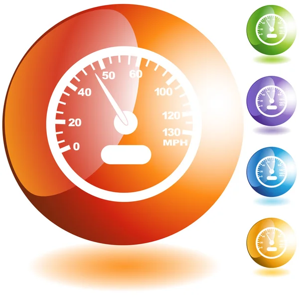 Speedometer web icon — Stock Vector