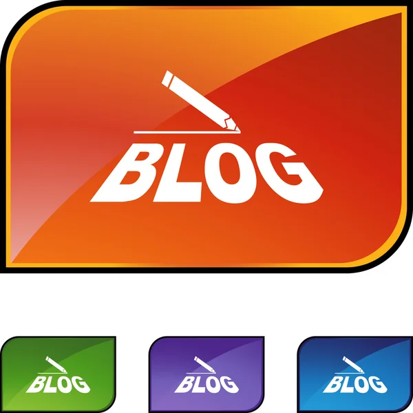 Blog web pictogram — Stockvector