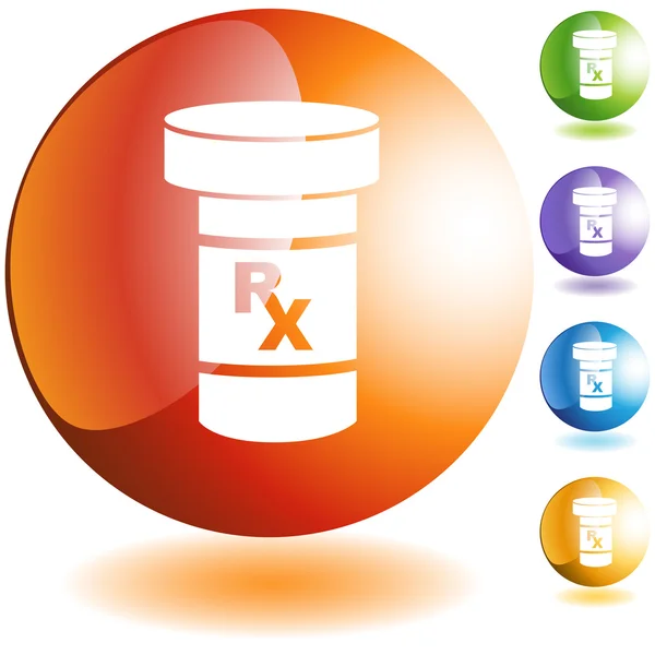 Medicatie web pictogram — Stockvector