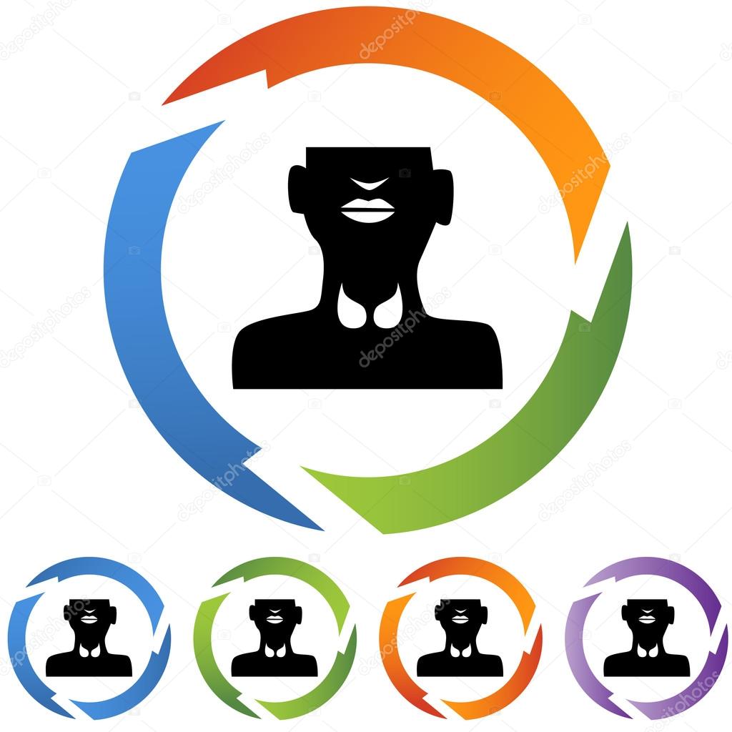 Thyroid Gland Icon Stock Vector C Cteconsulting 64129635
