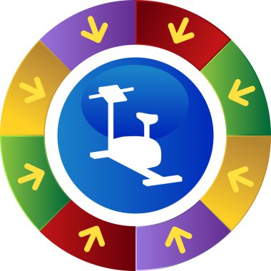 Makine web buton Bisiklete binme