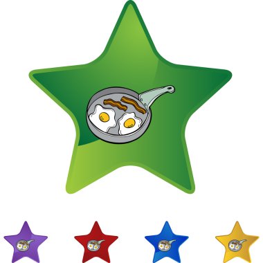 Pastırmalı yumurta Pan web düğmesi