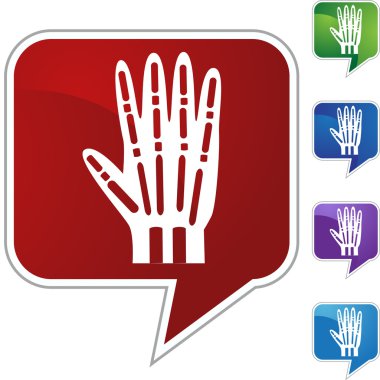 X-ışını el web düğmesi