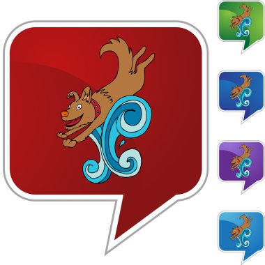 Yüzme köpek web simgesi