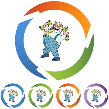 Açgözlülük adam kutsal kişilerin resmi düğme