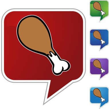 Fried Chicken web düğmesi