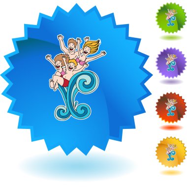 Aile birlikte Yüzme