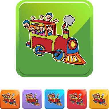 Tren yolculuğu web simgesi