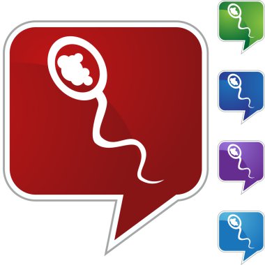 Sperm hücresi web düğmesi