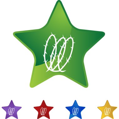 Sarmal dikenli tel Icon set