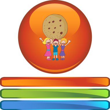 Dev çerez web simgesi