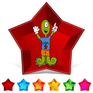 Uzaylı Gemstone düğme kümesi