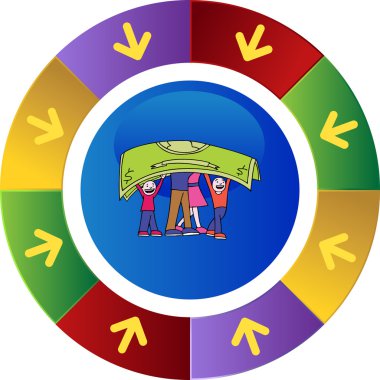 İnsanlar taşımak para web simgesi