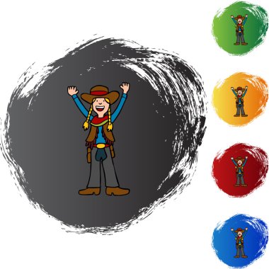 Kovboy kız web simgesi