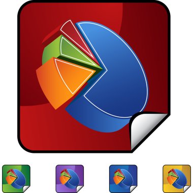 Pasta grafiği web düğmesi