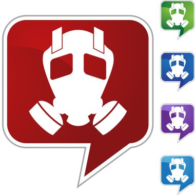 Gaz maskesi web düğmesi