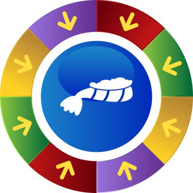 Istakoz kuyruğu düğmesi