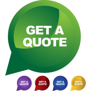 Get Quote sign web icon clipart