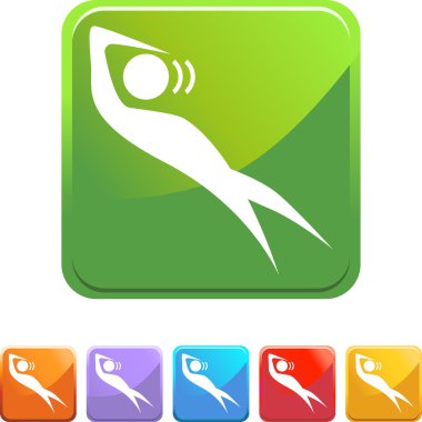 Baş döndürücü şekil web düğmesi