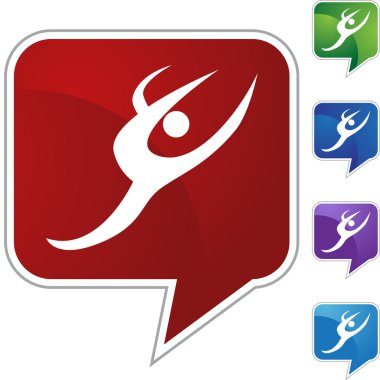 Zarif dansçı web düğmesi