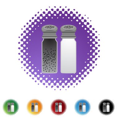 Salt and Pepper web icon clipart