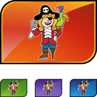 Bir kuş web düğme ile korsan