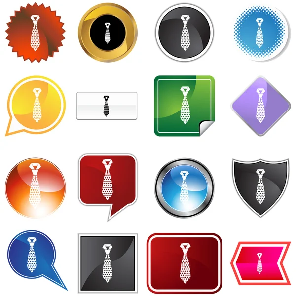 Diamond Necktie Variety Set — Stock Vector