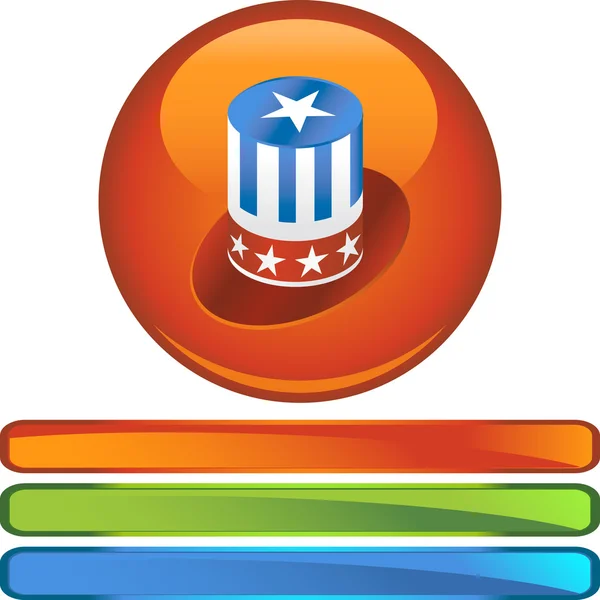 Uncle Sam Hat — Stock Vector