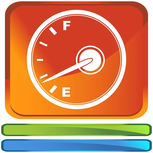 Fuel indicator web icon — Stock Vector