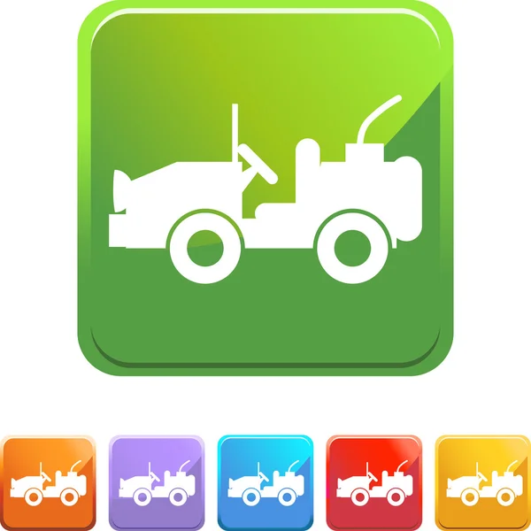 Jeep web pictogram — Stockvector