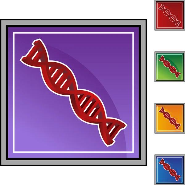 Genetische Code web pictogram — Stockvector