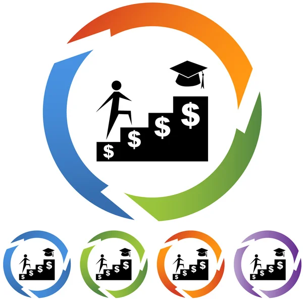 201004281436-Student-finanzielle-Unterstützung — Stockvektor