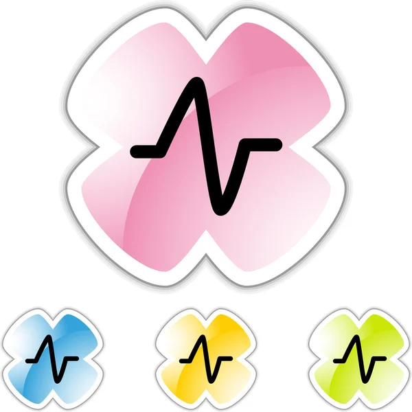 Heart Monitor web icon — Stock Vector