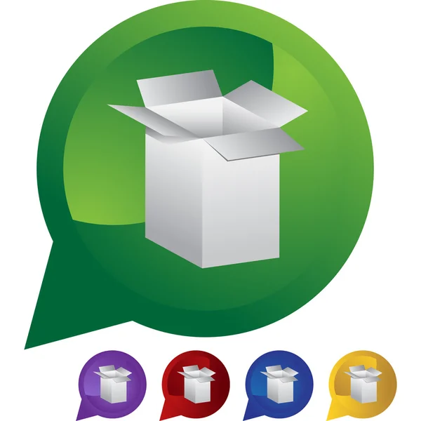 Shipping Box web icon — Stock Vector