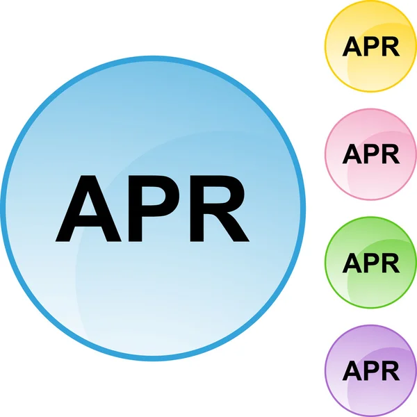 April webben knappen — Stock vektor