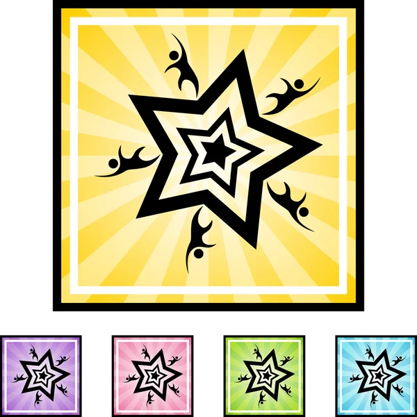 Star Team icon — Stock Vector