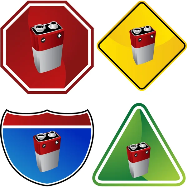 Batterij web pictogram — Stockvector