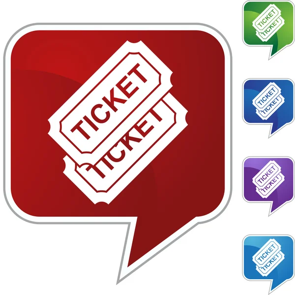 イベント チケットの web ボタン — ストックベクタ