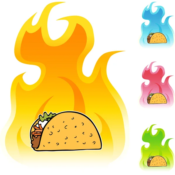 Taco icono web — Archivo Imágenes Vectoriales