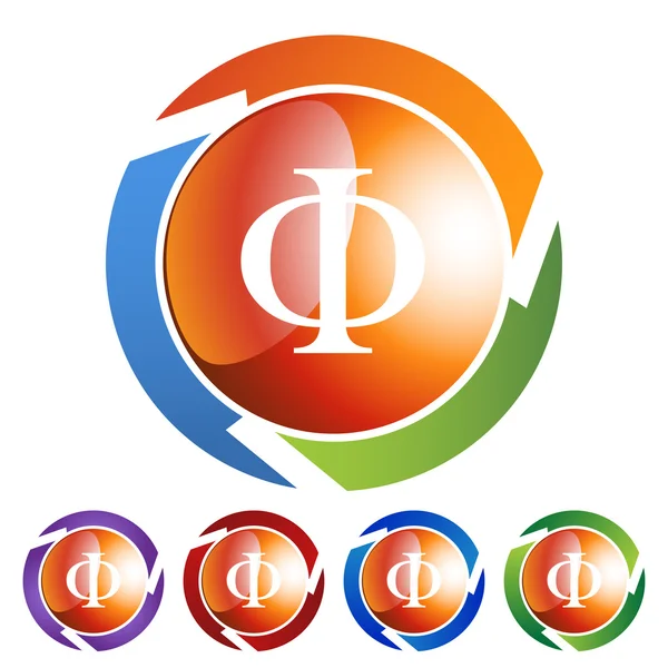 Griekse broederschap symboolpictogram — Stockvector