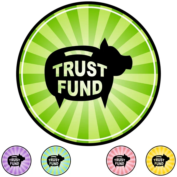 Icône web Trust Fund — Image vectorielle