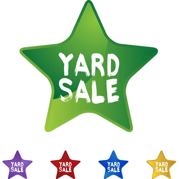 Yard Sale kleurrijke pictogrammen — Stockvector