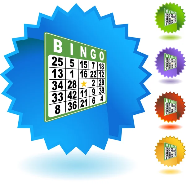 Bingo Web-Ikone — Stockvektor