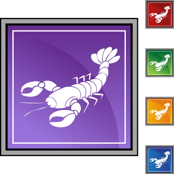 Jeu de boutons homard — Image vectorielle