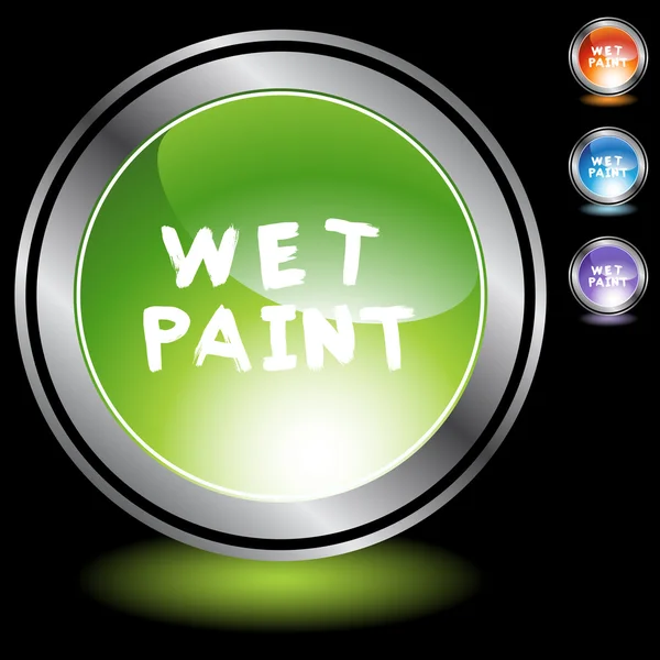 Wet Paint signs — Stock Vector