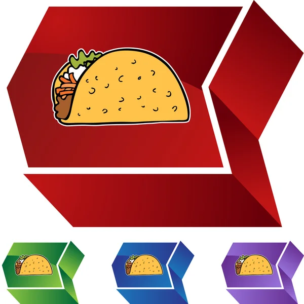 Иконка Taco — стоковый вектор