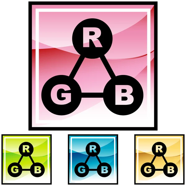 Botão RGB Color Spectrum —  Vetores de Stock