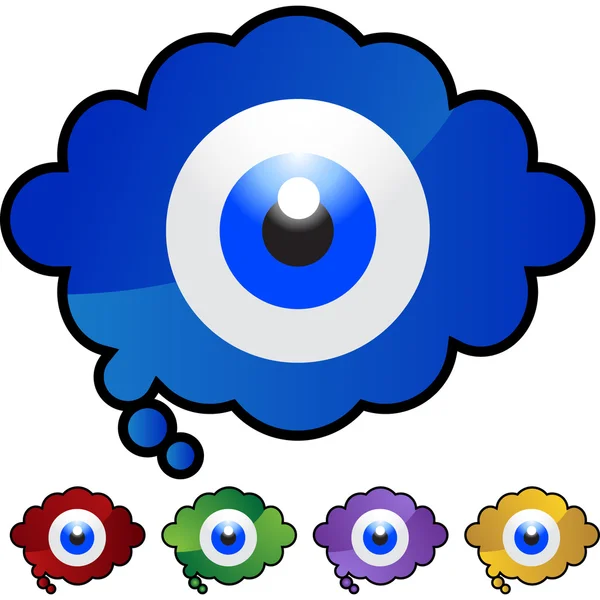 Ícone da web Eyeball — Vetor de Stock