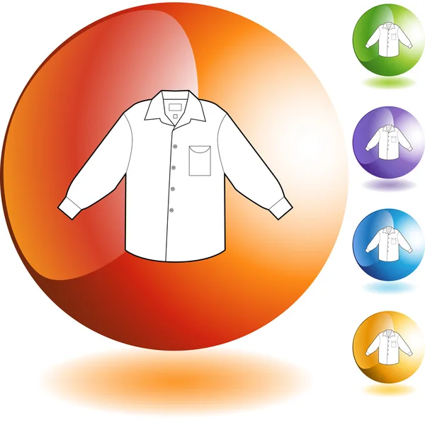 Vestido Camisa icono web — Vector de stock