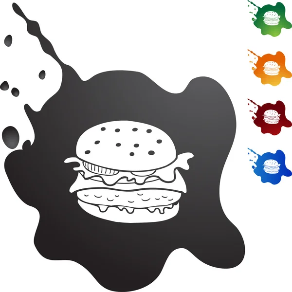 Ícone web hambúrguer —  Vetores de Stock